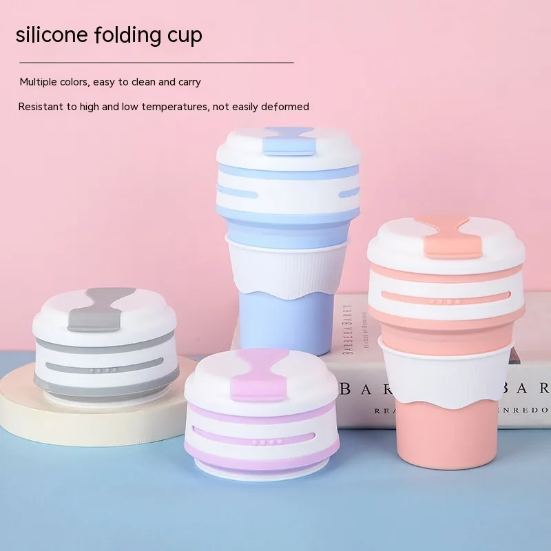 Outdoor Travel Silicone Folding Coffee Cup & Water Bottle