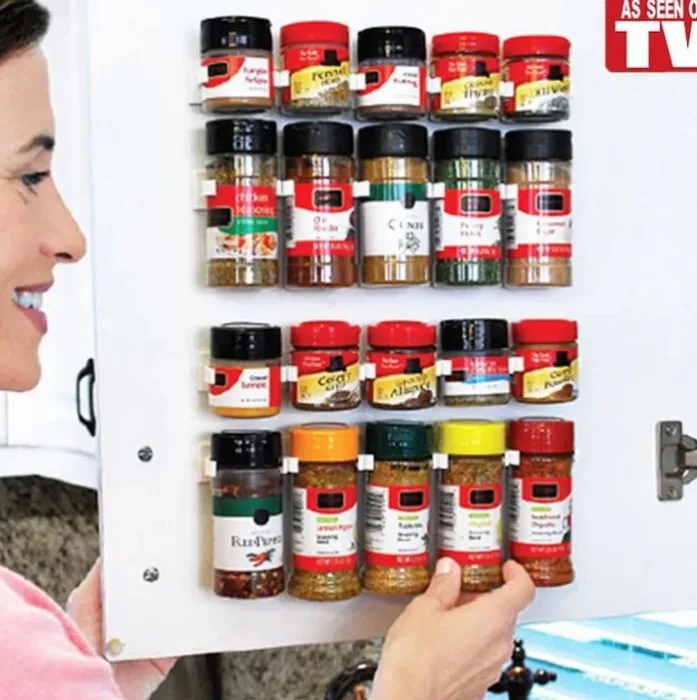 Clip N Store Storage Rack | Spice Rack | Kitchen Organizer