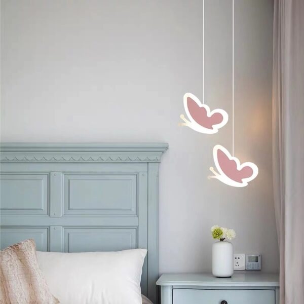 Creative Heart-shaped Butterfly Flower Ceiling Lamp